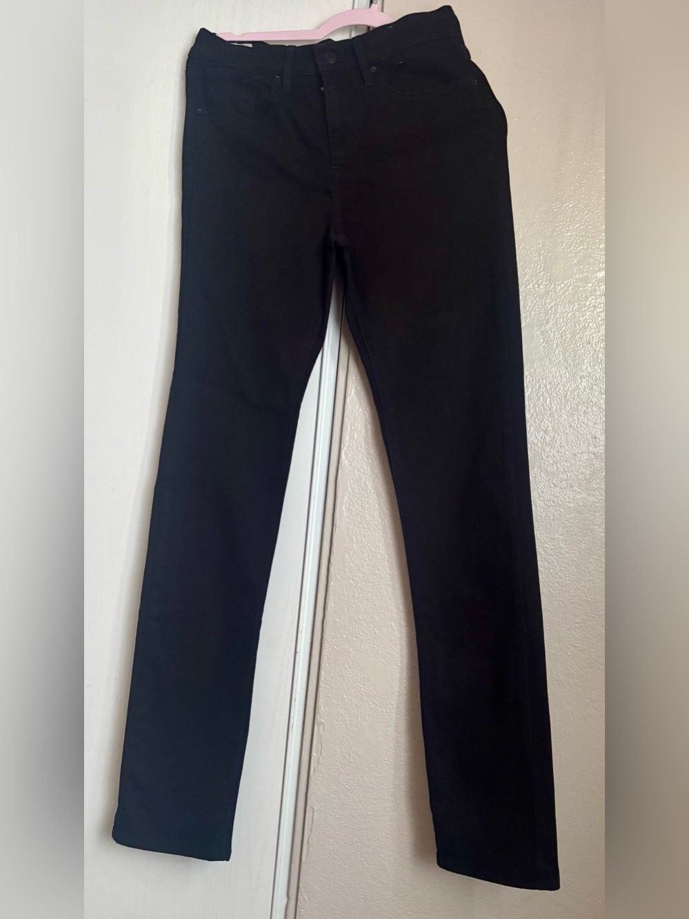 Classic Black Straight-Leg Jeans